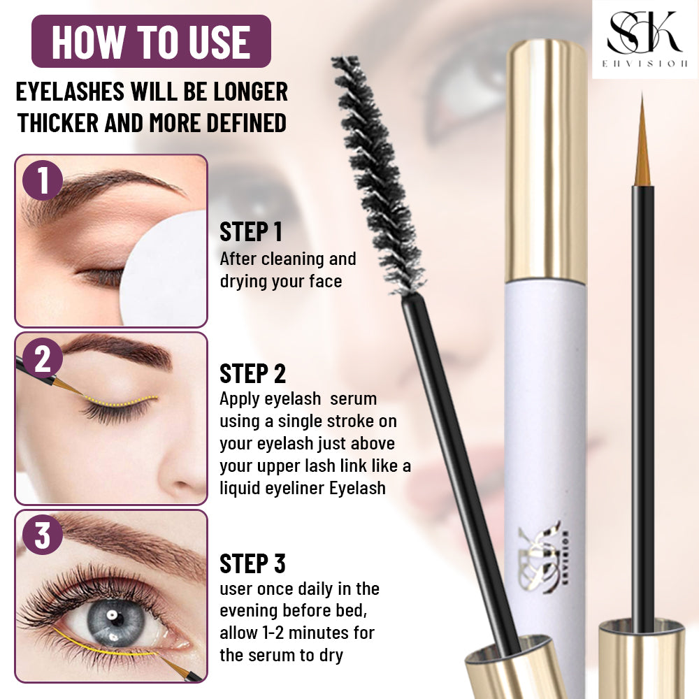 S&K Lash Serum - Eyelash Serum for Longer, Thicker, and Fuller Looking Eyelashes-Labell USA