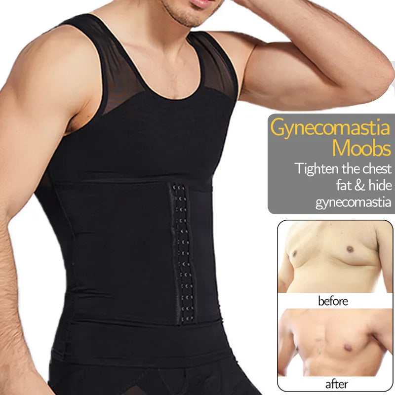 Abdominal Slimming Vest Men's Compression Shapewear-Labell USA