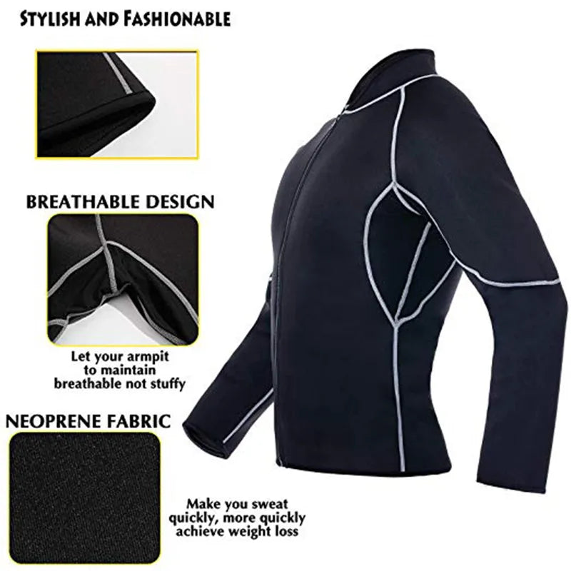 Sweat Slim Neoprene Sauna Suit for Men-Labell USA