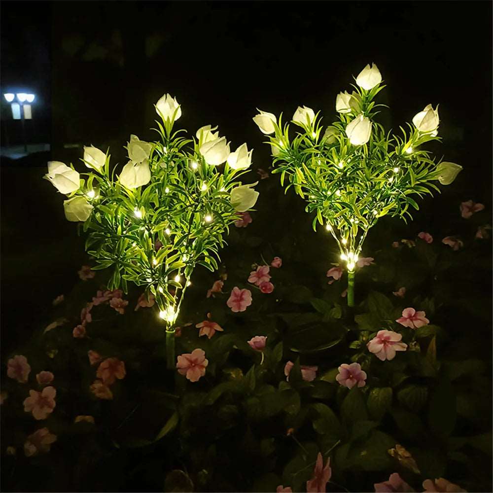 Enchanting Solar Gardenia: 42 LED Tree Light for Your Outdoor Oasis-Labell USA