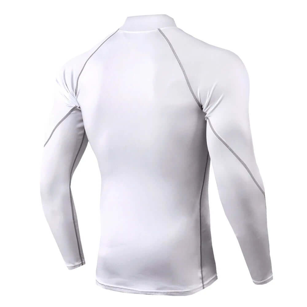 QuickDry Compression Tee Long Sleeve Gym Shirt-Labell USA