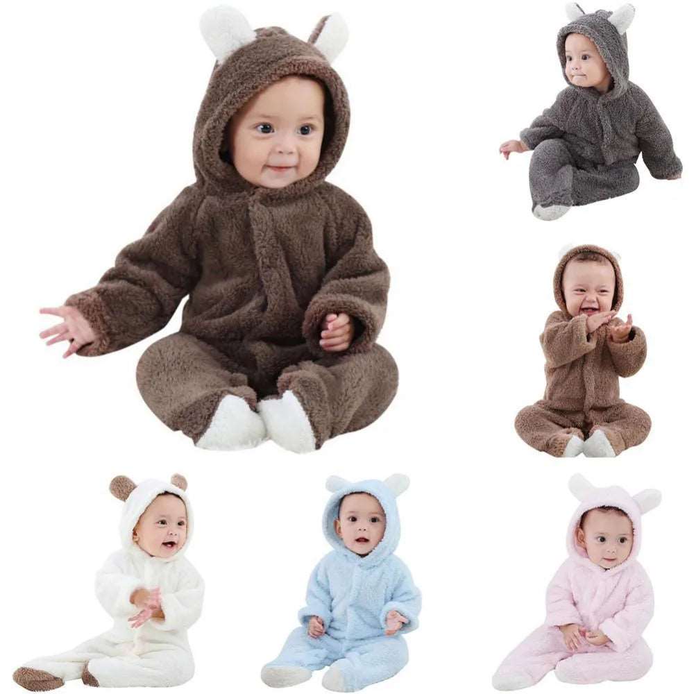 Cuddly Cuties Plush Newborn Romper Sets-Labell USA