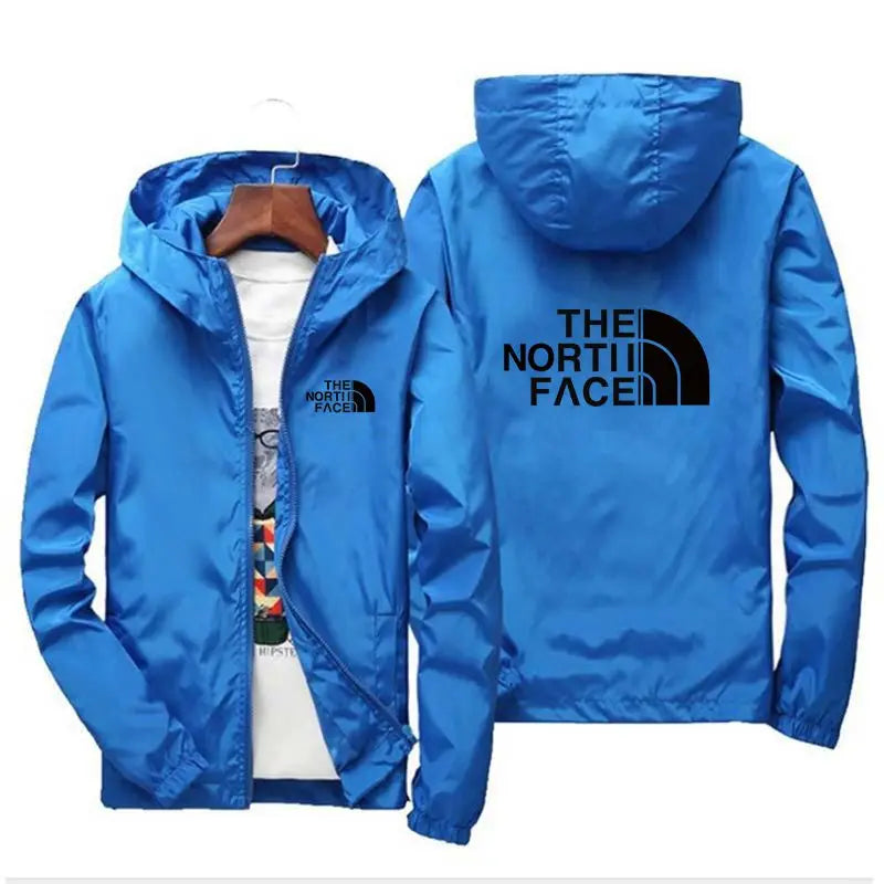 2024 New Spring And Autumn Brand Men's Windproof Zipper Jacket Casual High Quality Hooded Baseball Jacket Outdoor Sports Jacket-Labell USA