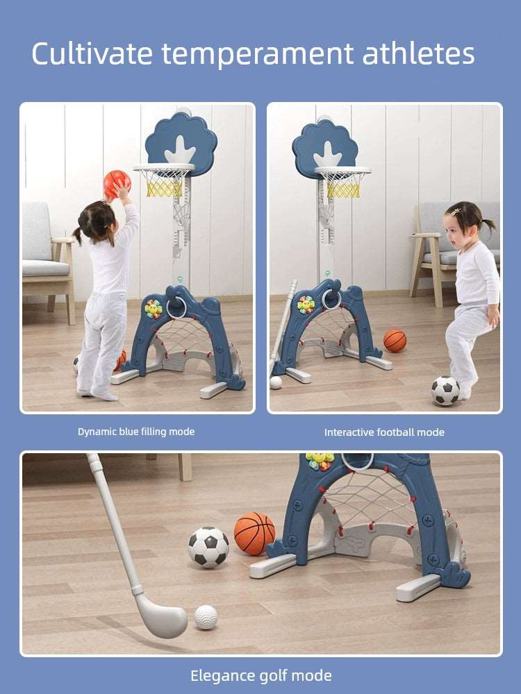 Kids Basketball Stand Adjustable Indoor Baby 1-2-3-6 Birthday Party Boy Toy Football For Home Shooting Frame-Labell USA