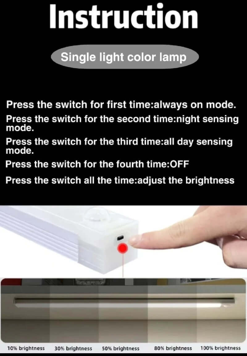 Motion Sensor LED Under Cabinet Lamp-Labell USA