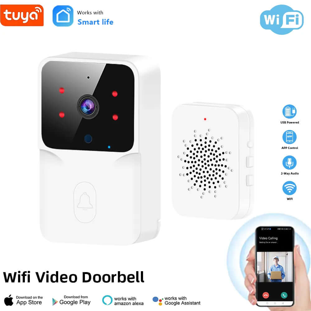 WiFi Video Doorbell with Wireless HD Camera-Labell USA