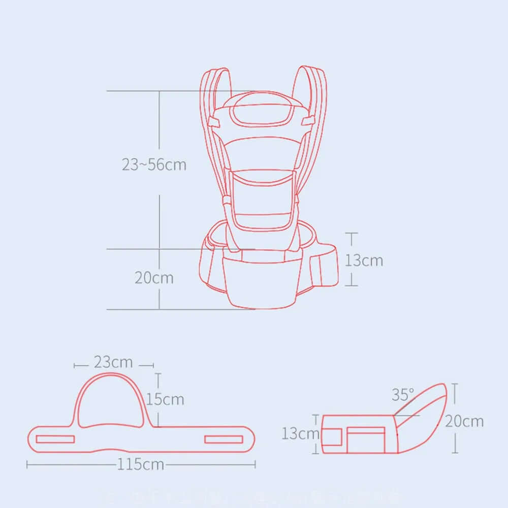 Ergonomic Baby Carrier Backpack-Labell USA