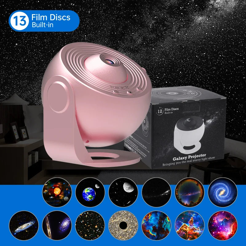 Night Light Galaxy Projector Starry Sky Projector 360° Rotate Planetarium Lamp For Kids Bedroom Valentines Day Gift Wedding Deco-Labell USA