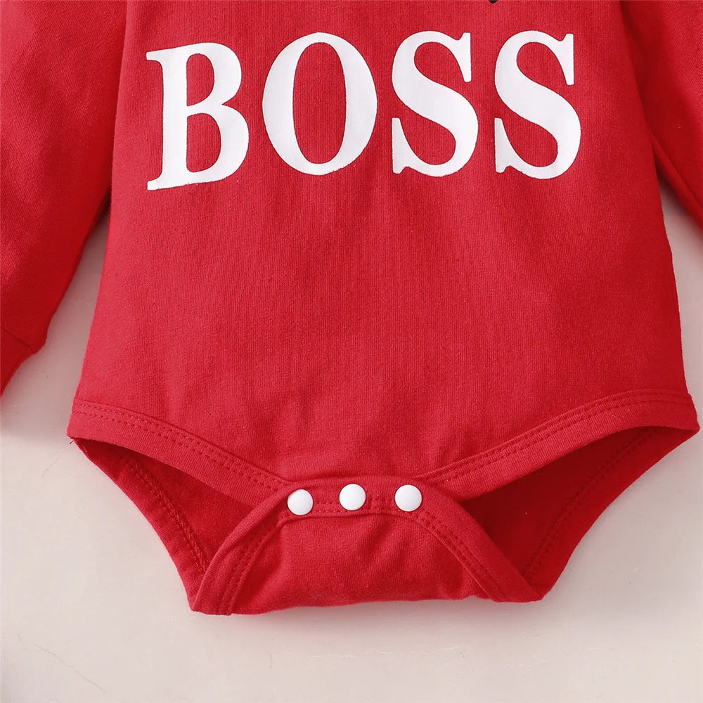 New 0-24 Months Newborn Baby Boy 2PCS Clothes Set Long Sleeve Hoodie Jumpsuit Pants Toddler Boy Outfit Baby Costume