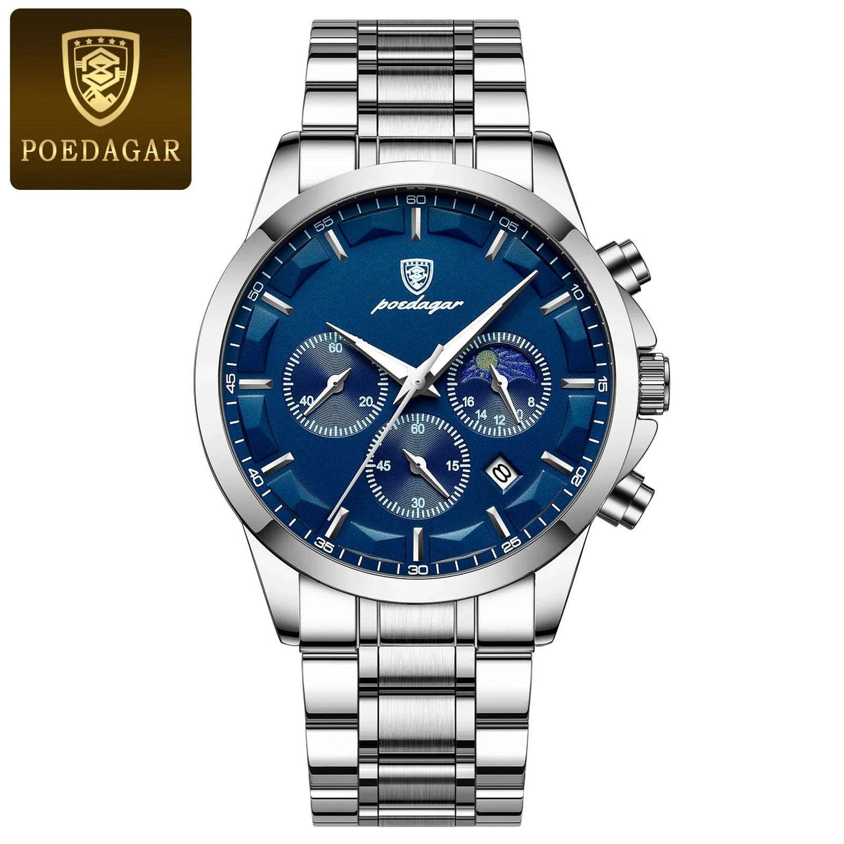 Luminous Chrono POEDAGAR Luxury Sports Watch-Labell USA