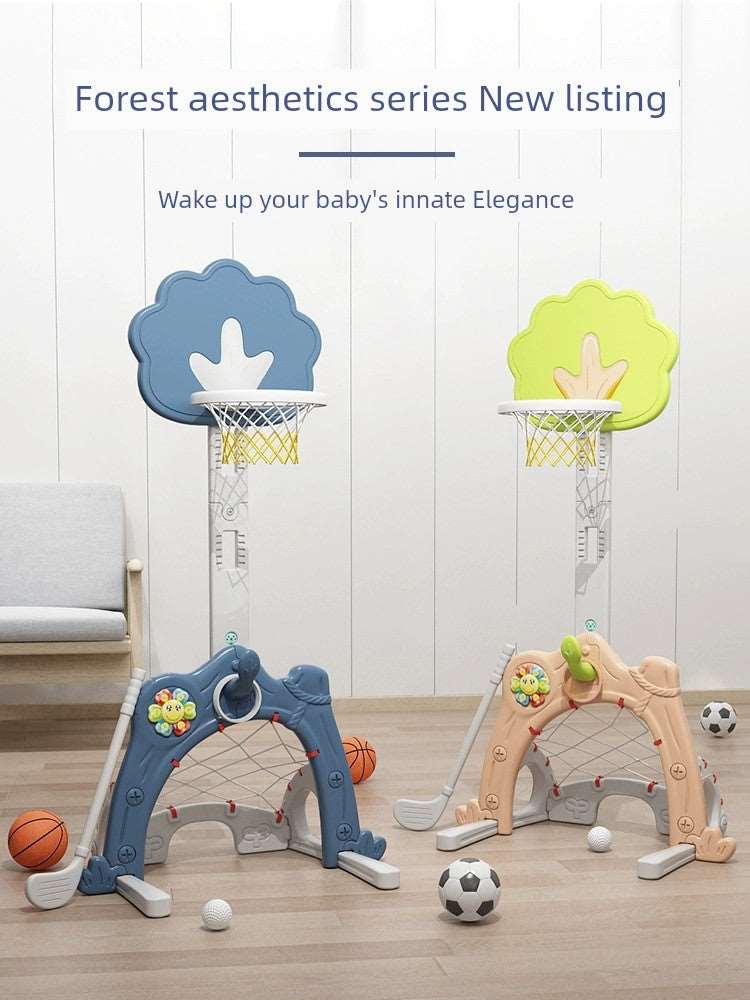 Kids Basketball Stand Adjustable Indoor Baby 1-2-3-6 Birthday Party Boy Toy Football For Home Shooting Frame-Labell USA