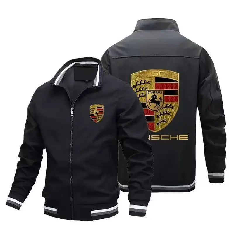 Spring and Autumn 2024 new high-quality fashion collar jacket outdoor leisure motorcycle cross-country flight suit slim coat men-Labell USA