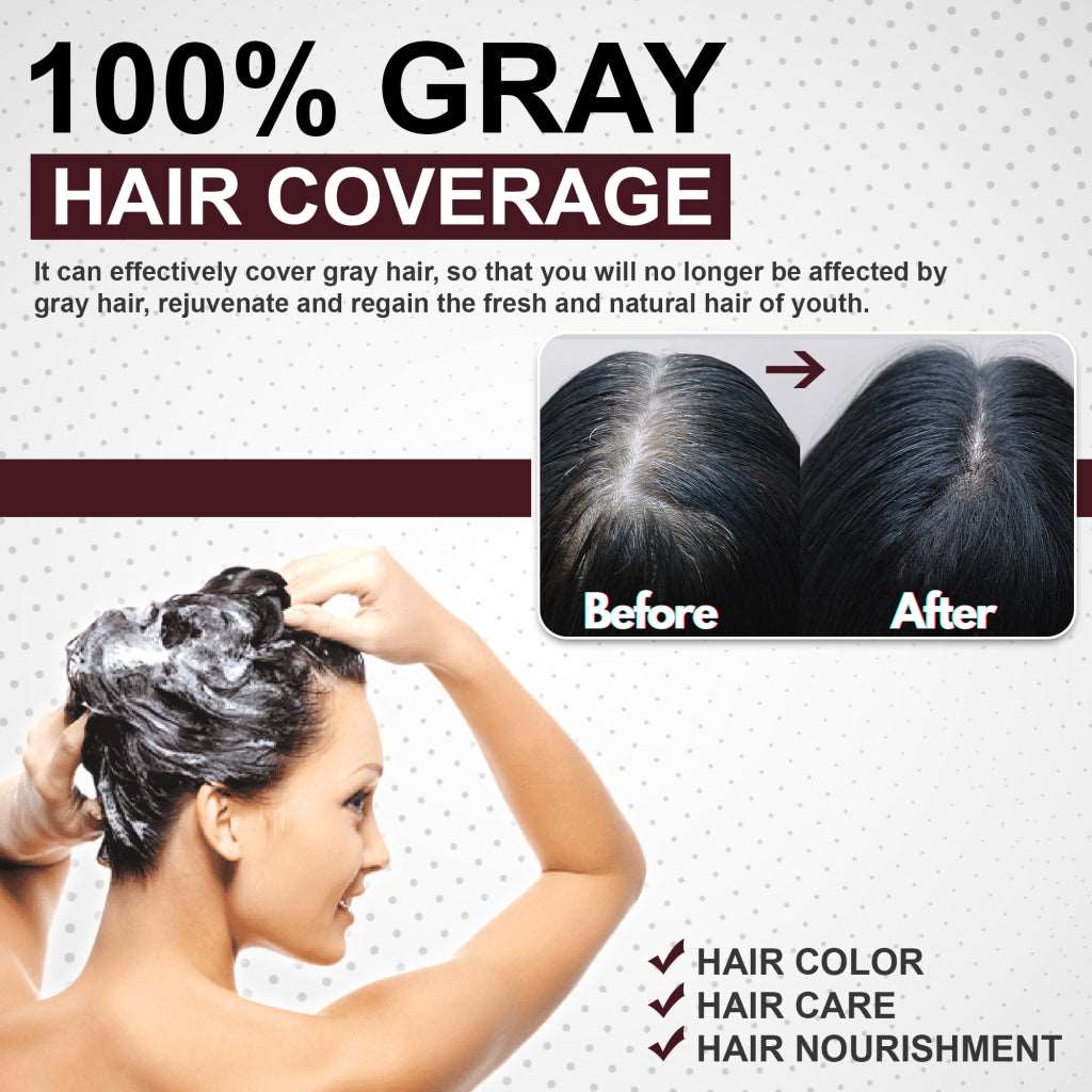 Magic Hair Dye Colors Shampoo-Labell USA